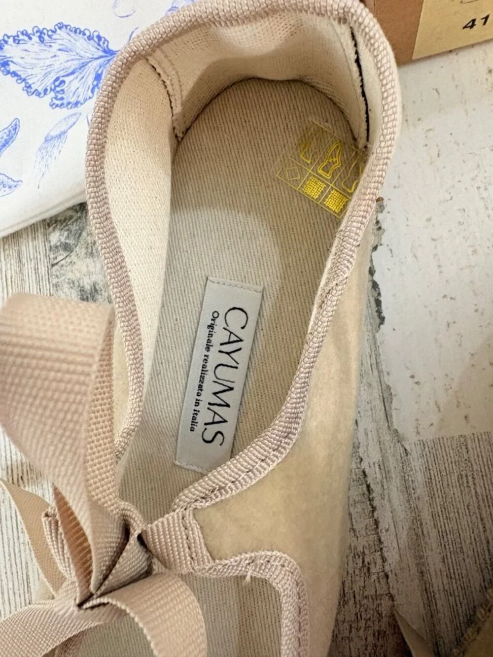 Cayumas Salome Beige Velvet Slippers Sz 41 10 NWT